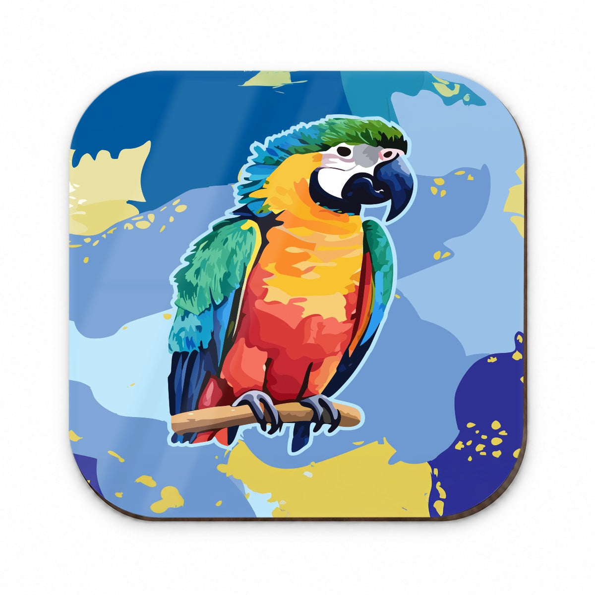 Parrot Bird Colorful Watercolor Fridge Magnet