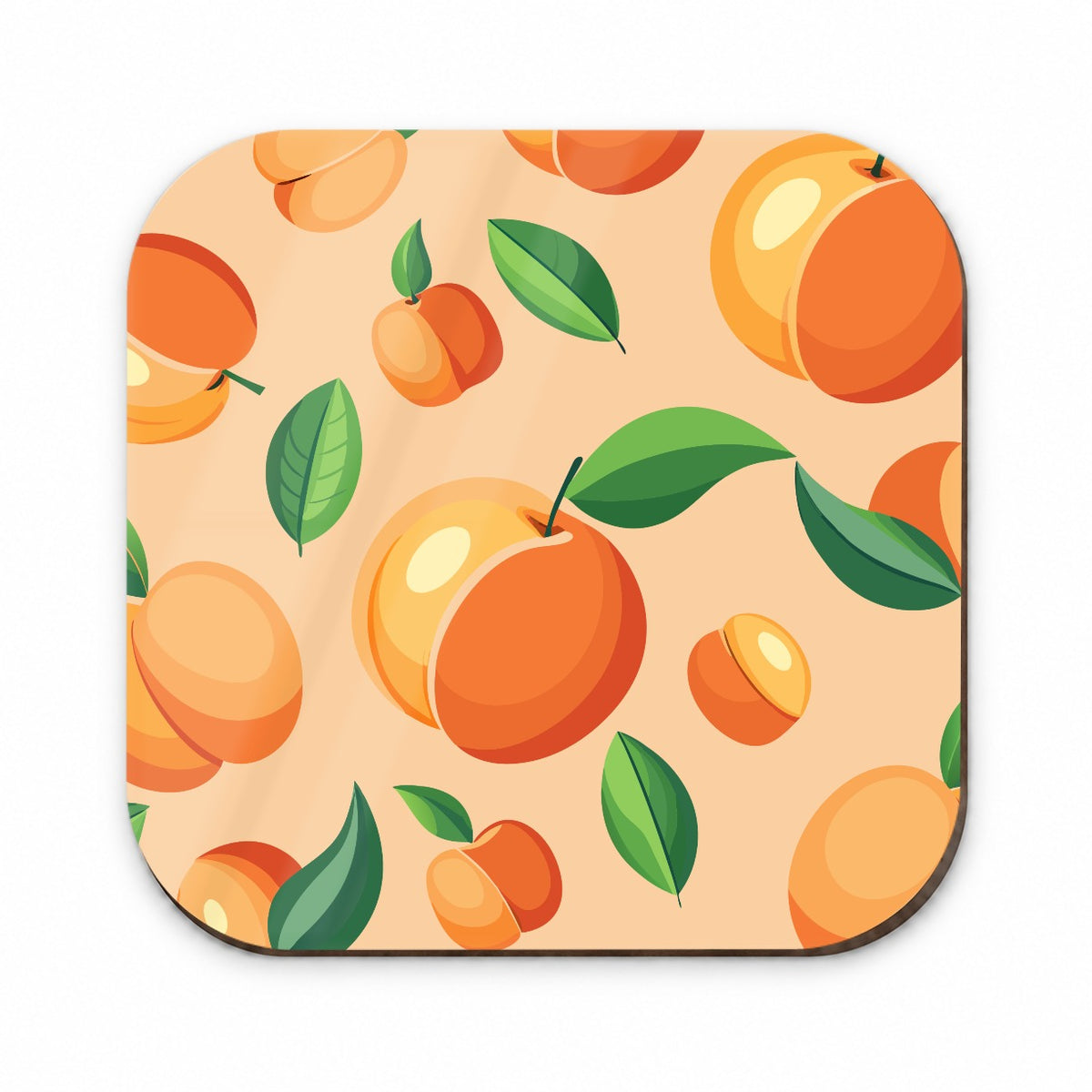 Peaches Scattered Background Pattern Fridge Magnet