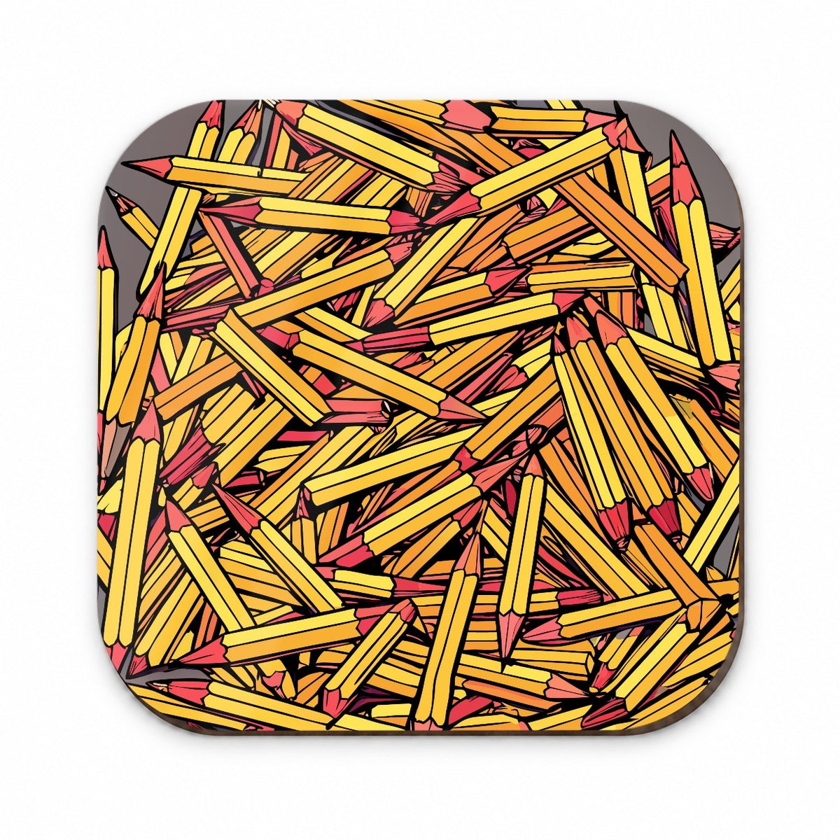 Pencils Piles School Teacher Pattern Fridge Magnet