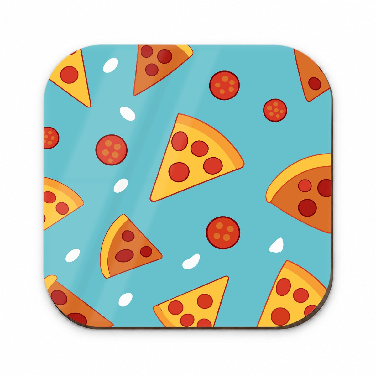 Pepperoni Pizza Scattered Pattern Fridge Magnet