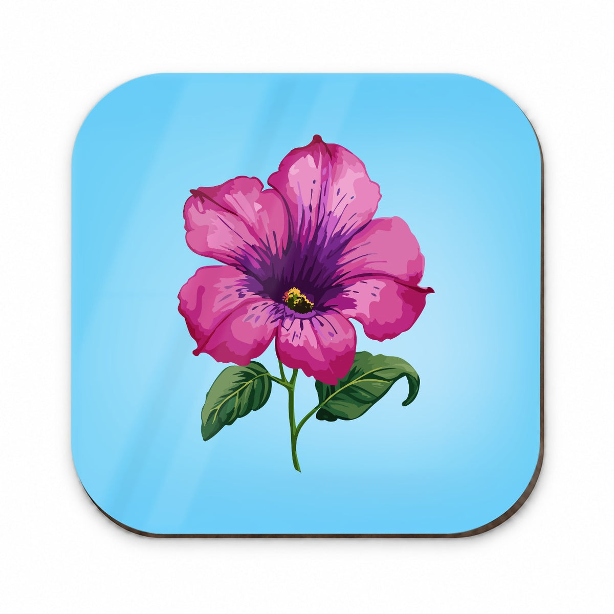 Petunia Flower Watercolor Pink Fridge Magnet