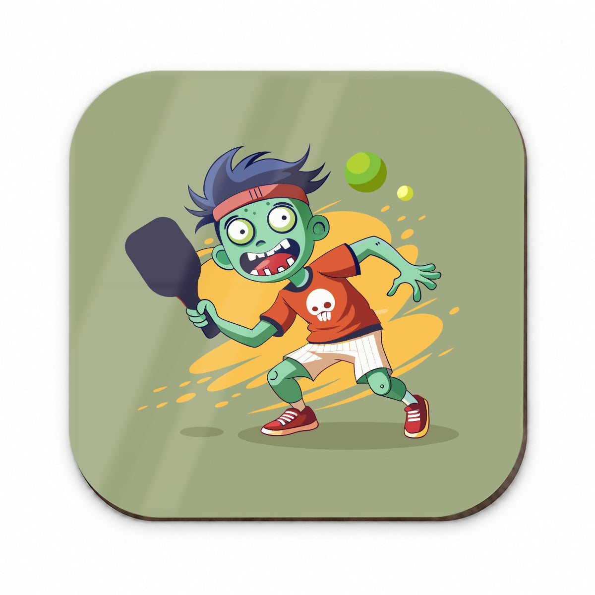 Pickleball Zombie Fridge Magnet