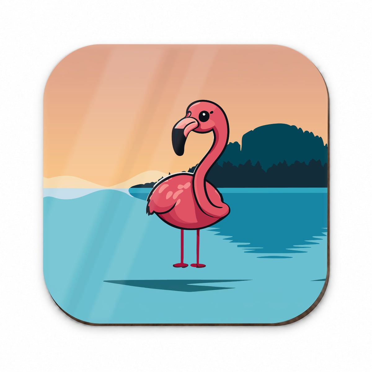 Pink Flamingo Sweet Fridge Magnet