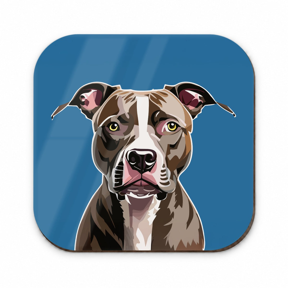 Pit Bull Dog Face Staring Fridge Magnet