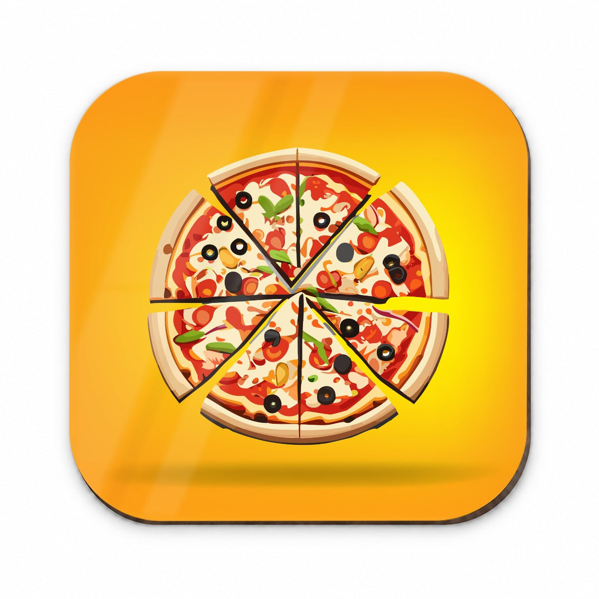 Pizza Sliced Fridge Magnet