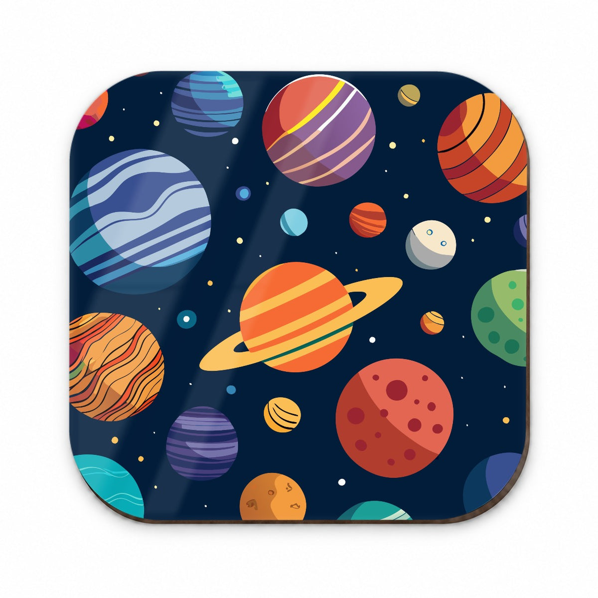 Planets Colorful Pattern Fridge Magnet