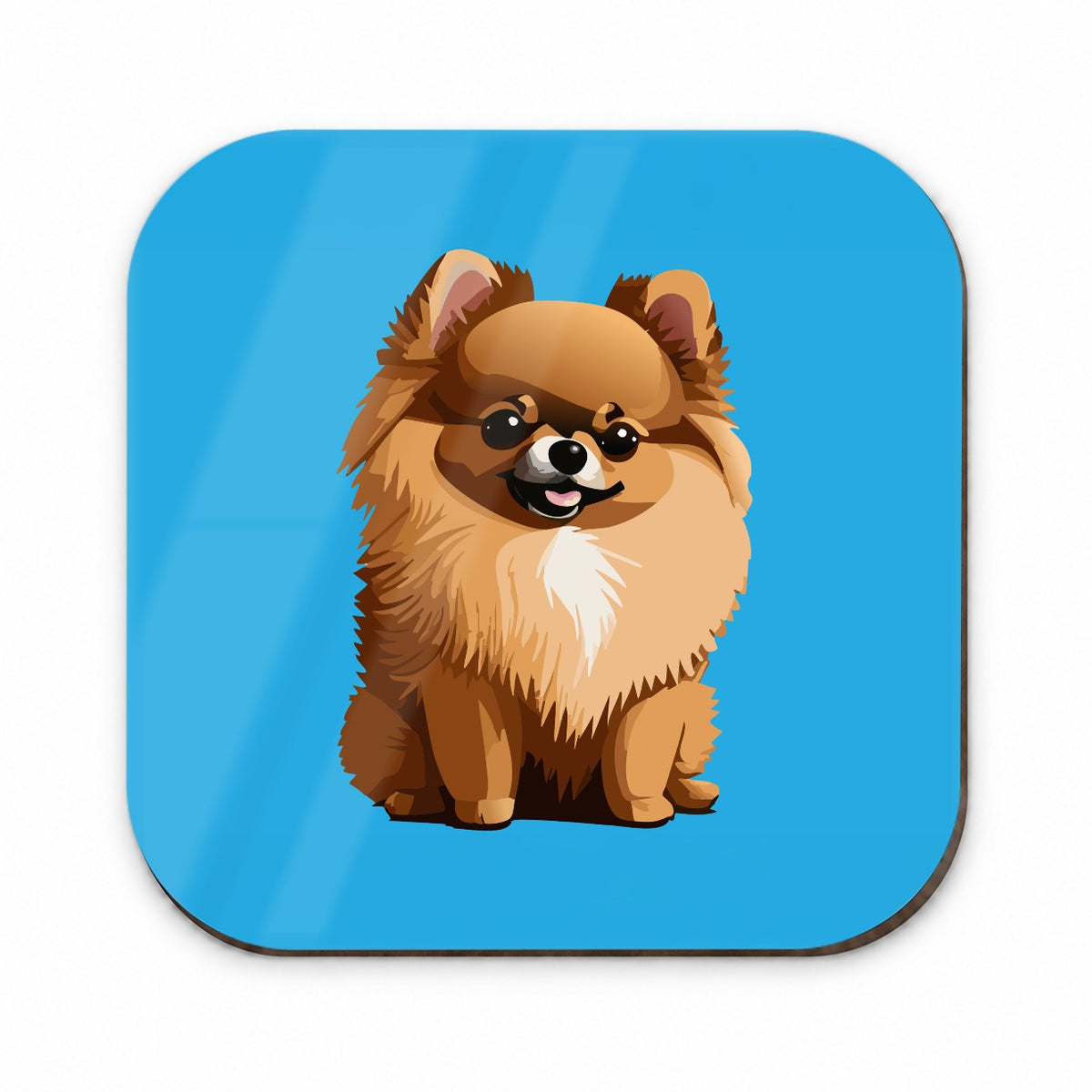 Pomeranian Dog Sitting Fridge Magnet