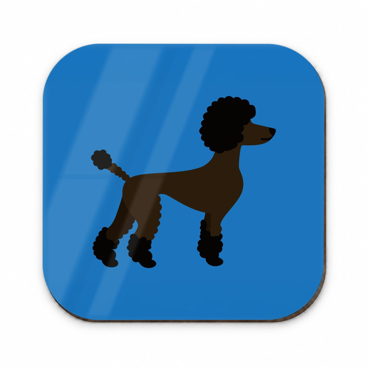 Poodle Silhouette Profile Dog Fridge Magnet