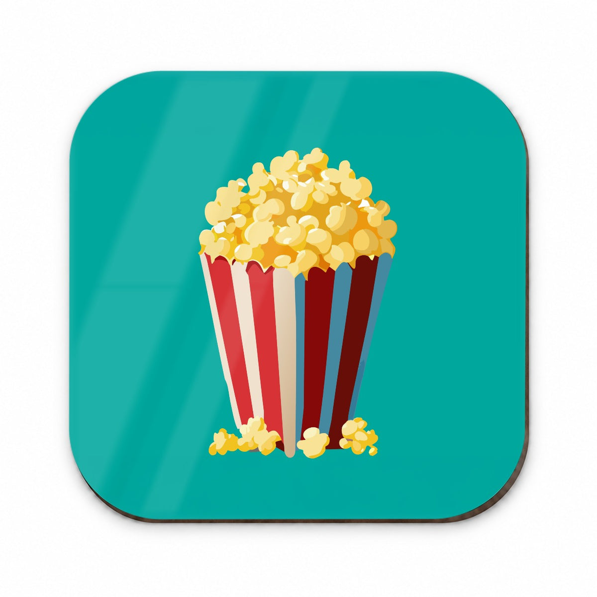 Popcorn Red White Striped Container Fridge Magnet