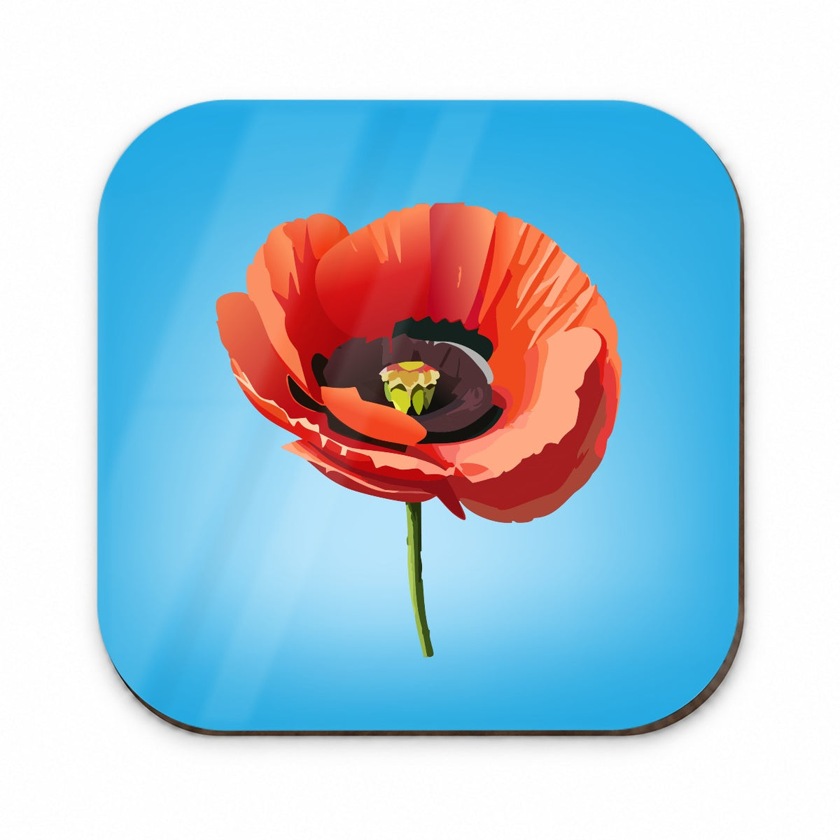 Poppy Flower Red Fridge Magnet