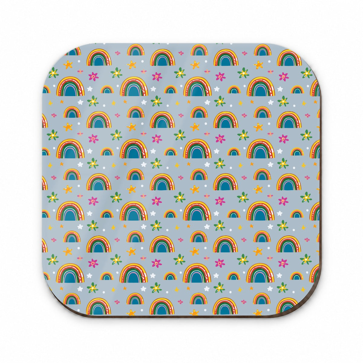 Rainbows and Stars Pattern Fridge Magnet