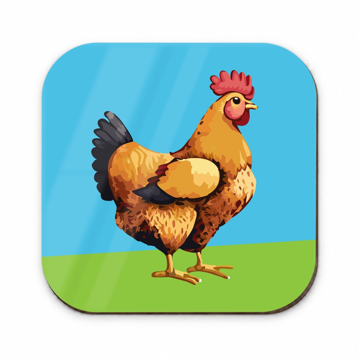 Rooster Chicken Profile Fridge Magnet
