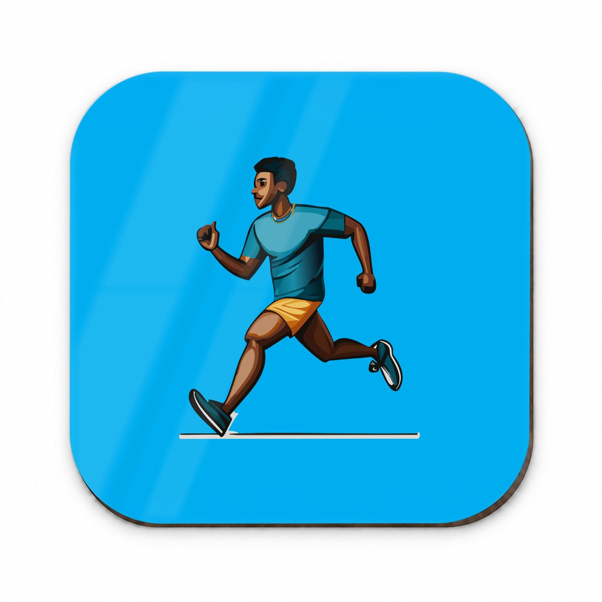 Running Jogging Man Exercise Fridge Magnet