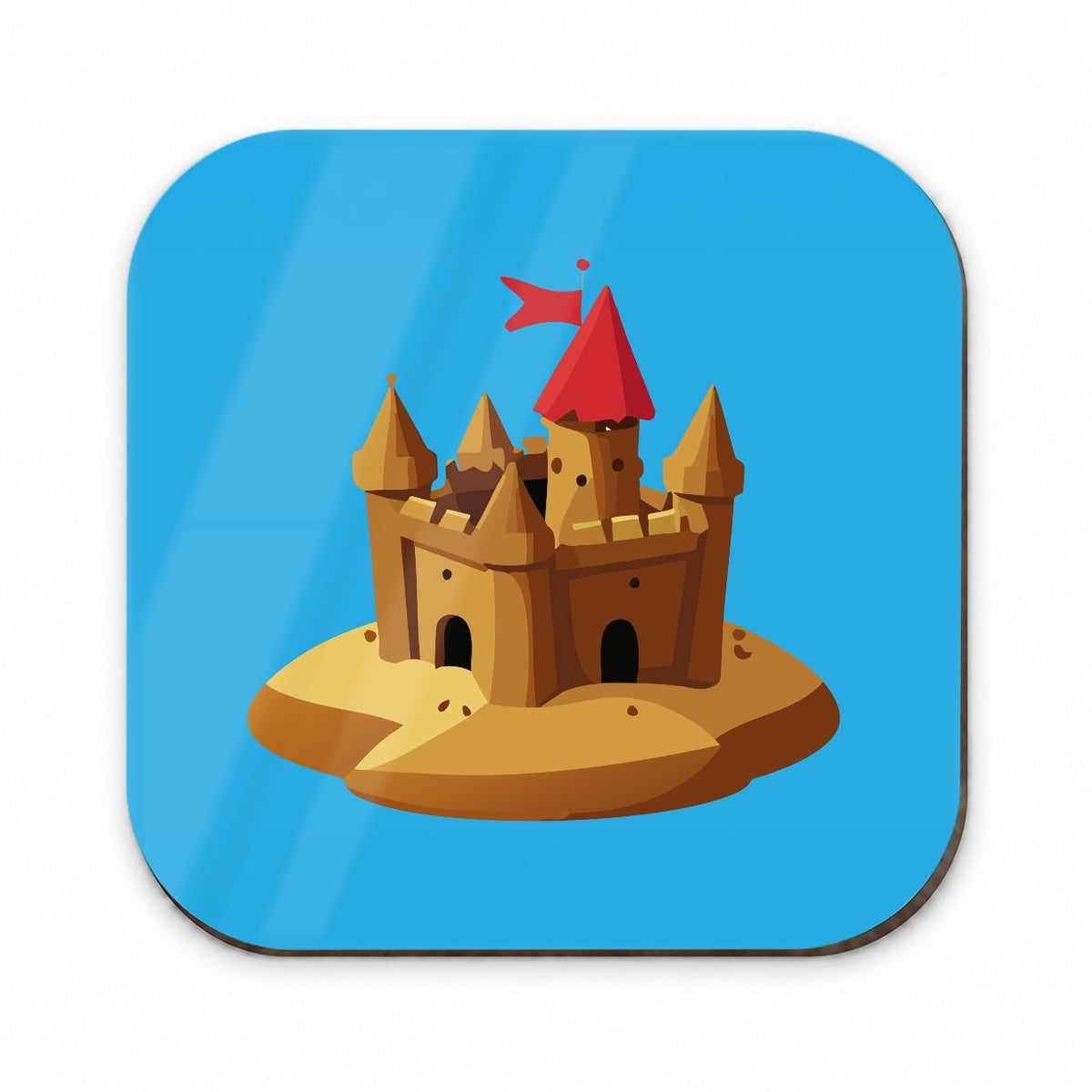 Sand Castle Beach Fridge Magnet