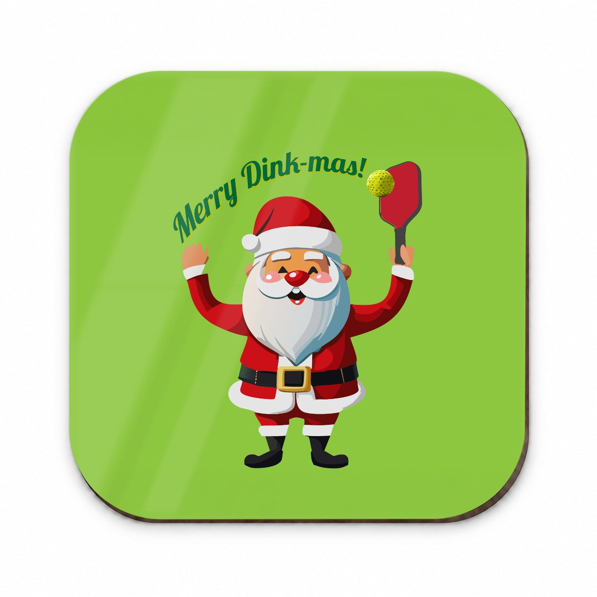 Santa Playing Pickleball Funny Merry Dink-mas Christmas Fridge Magnet