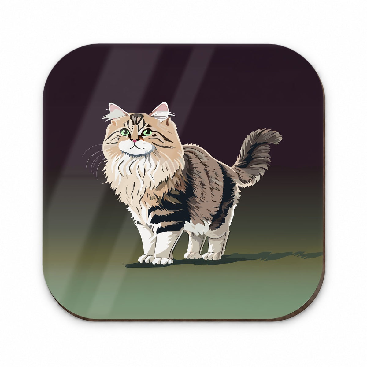 Siberian Cat Standing Fridge Magnet