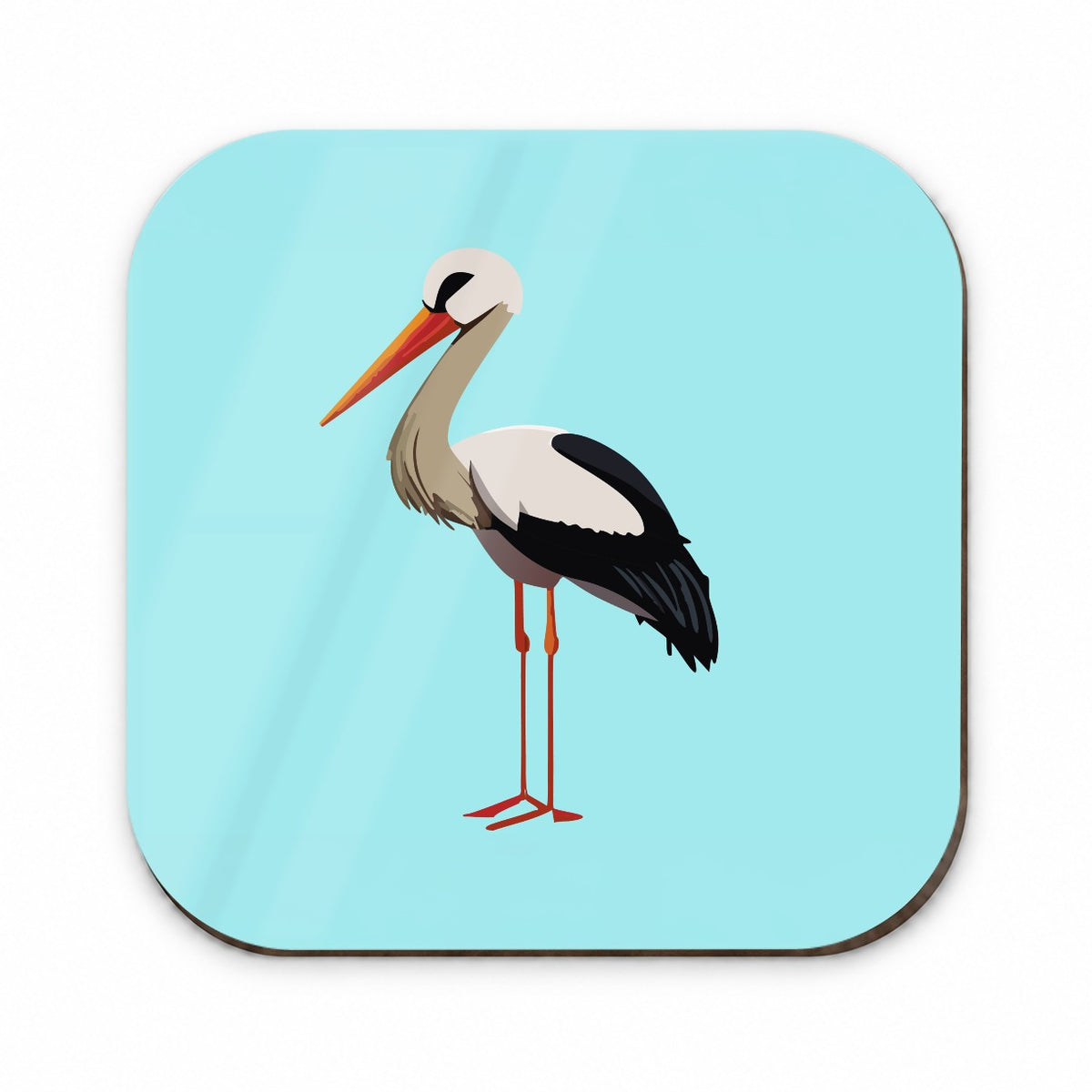 Stork Bird Profile Fridge Magnet