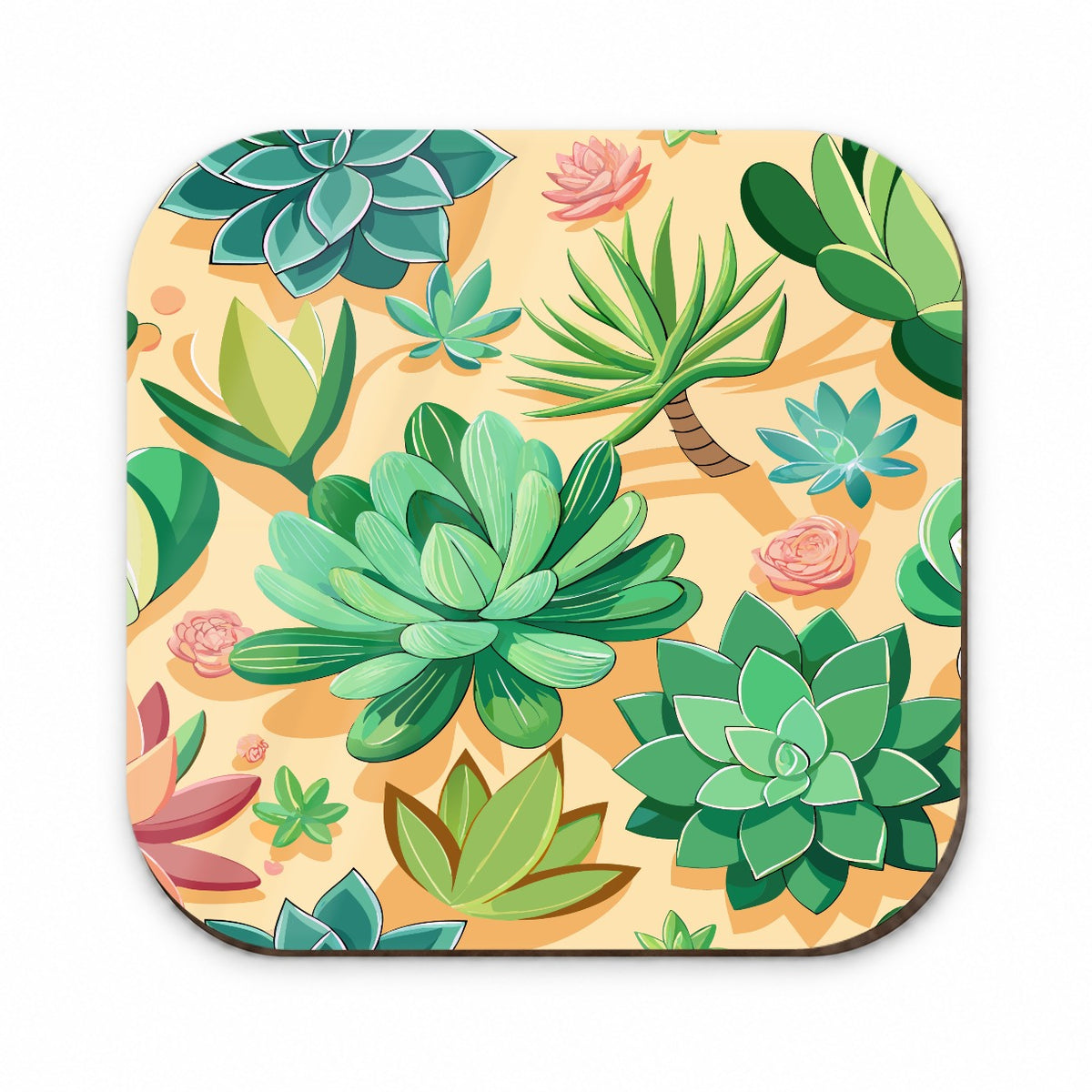 Succulents Scattered Pattern Fridge Magnet