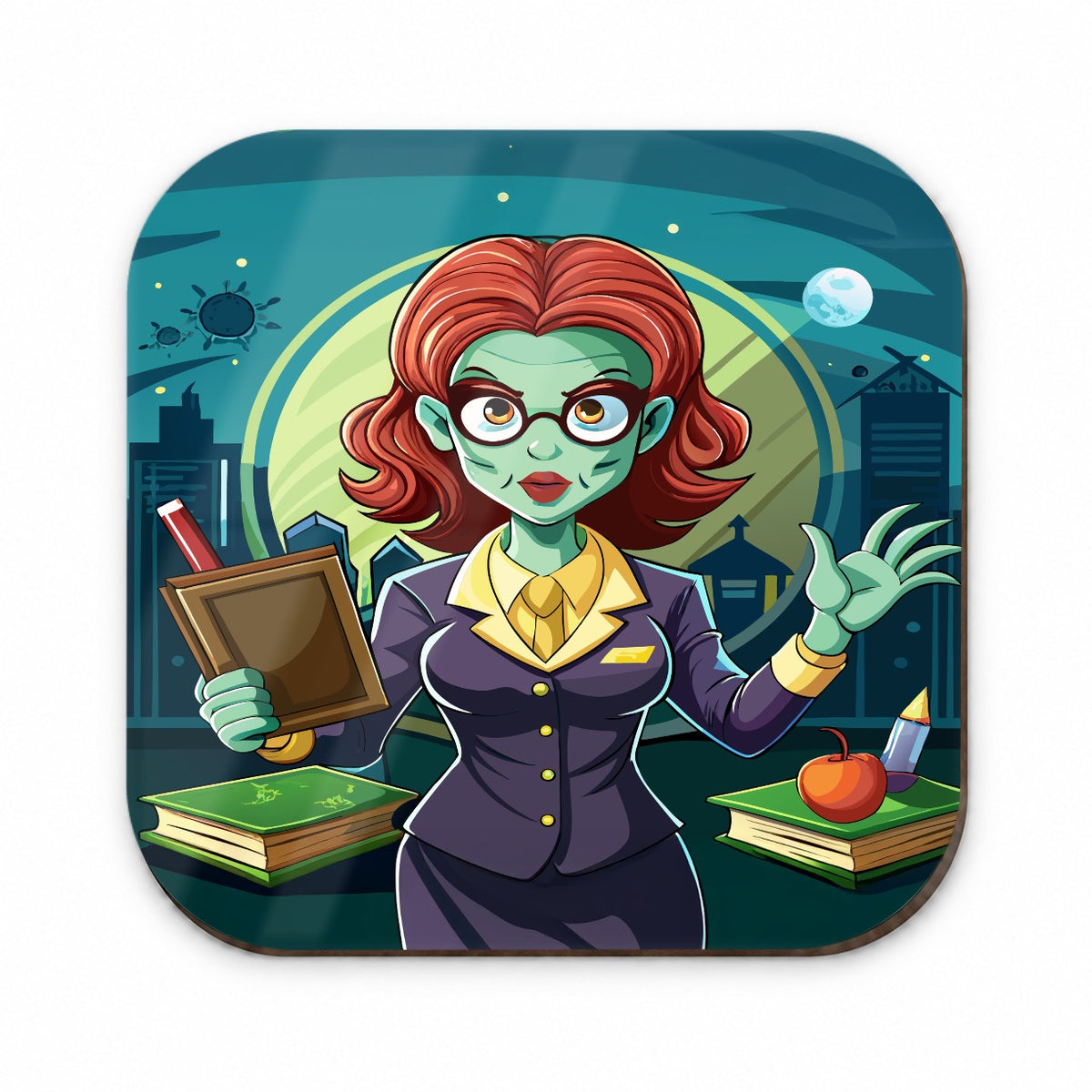 Teacher Zombie Woman Female Funny Fridge Magnet