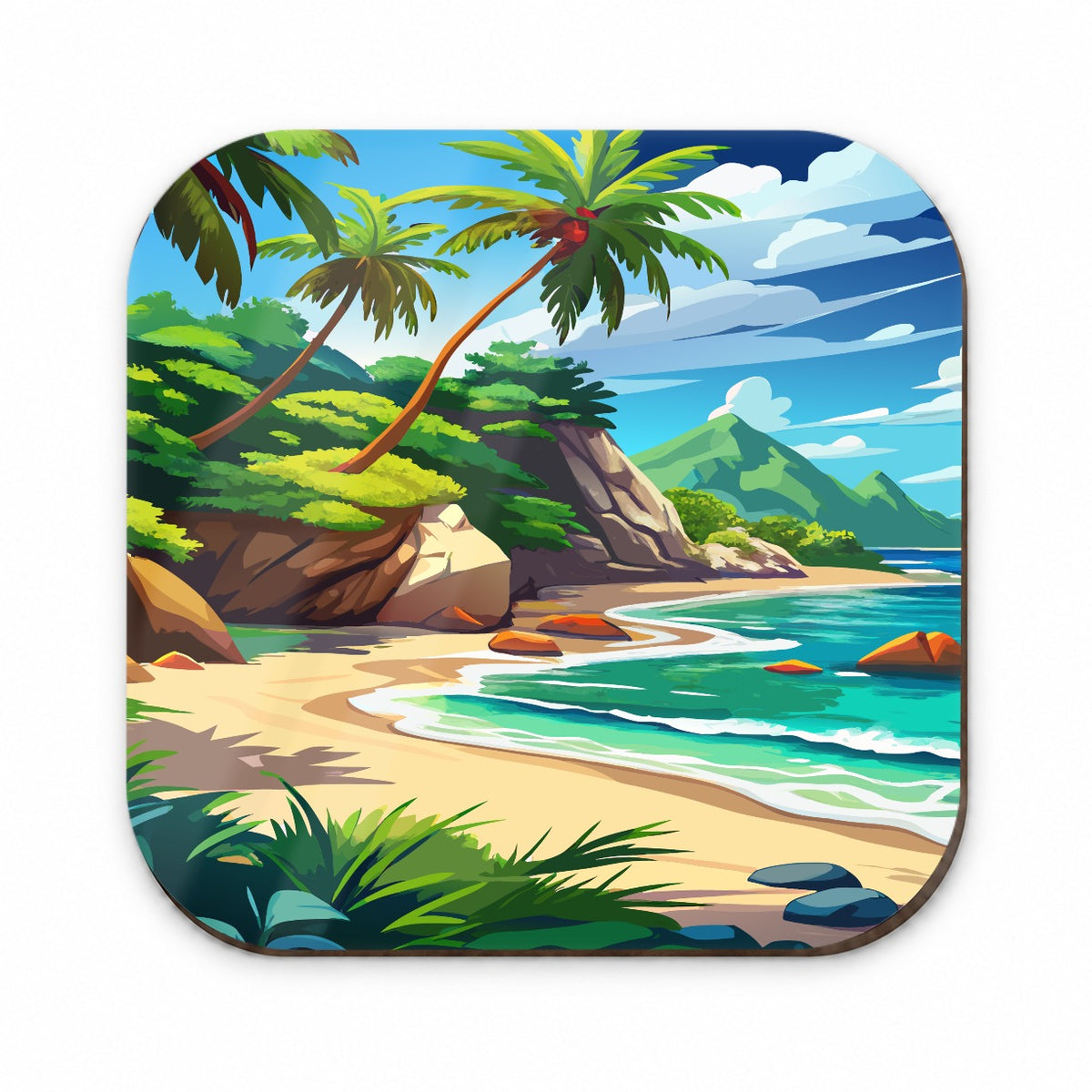 Tropical Beach Beautiful Vacation Travel Fridge Magnet