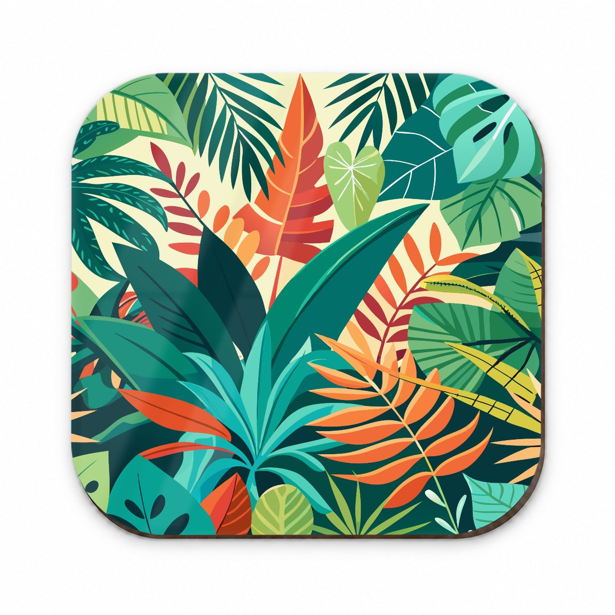 Tropical Leaves Foliage Fridge Magnet