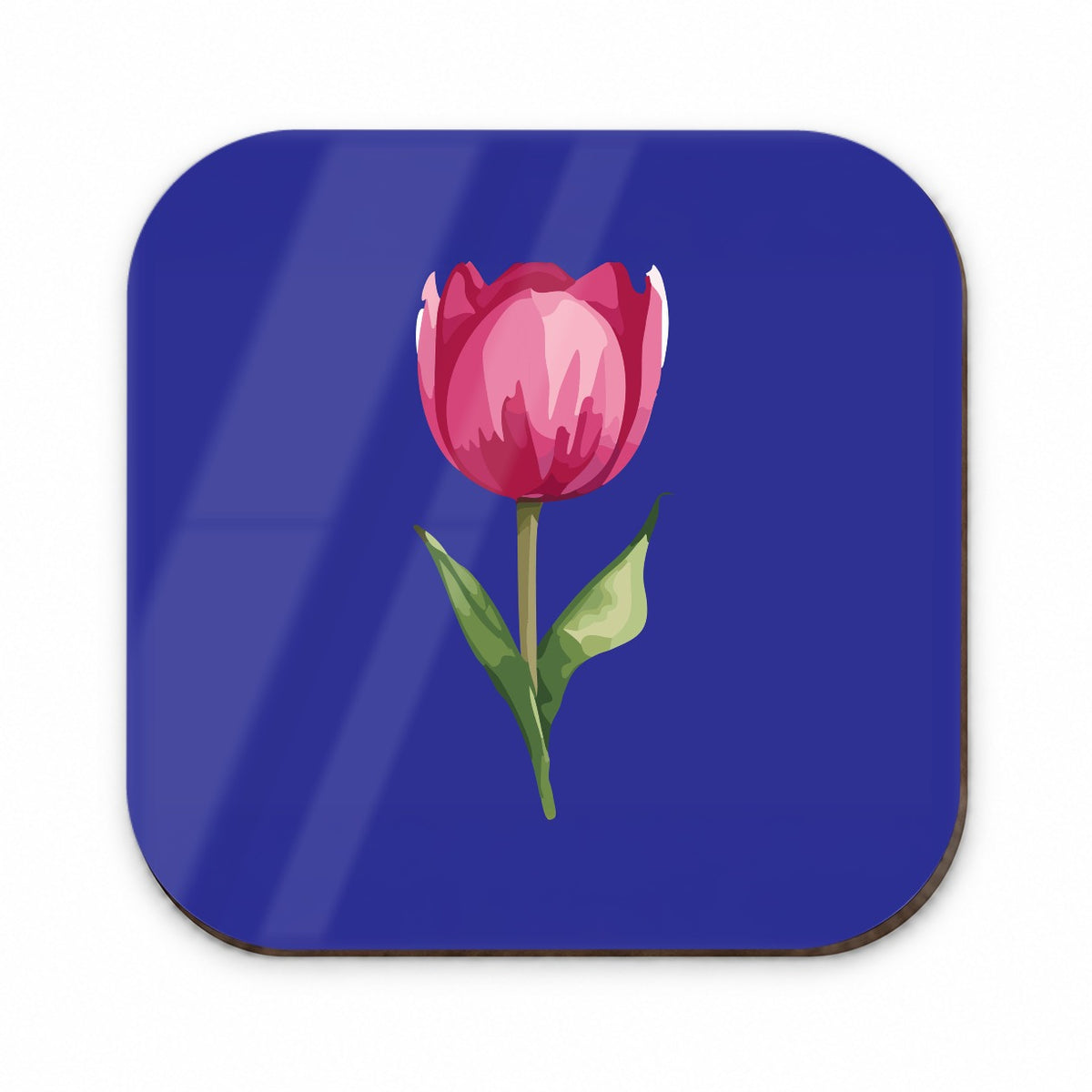 Tulip Flower Pink Watercolor Fridge Magnet