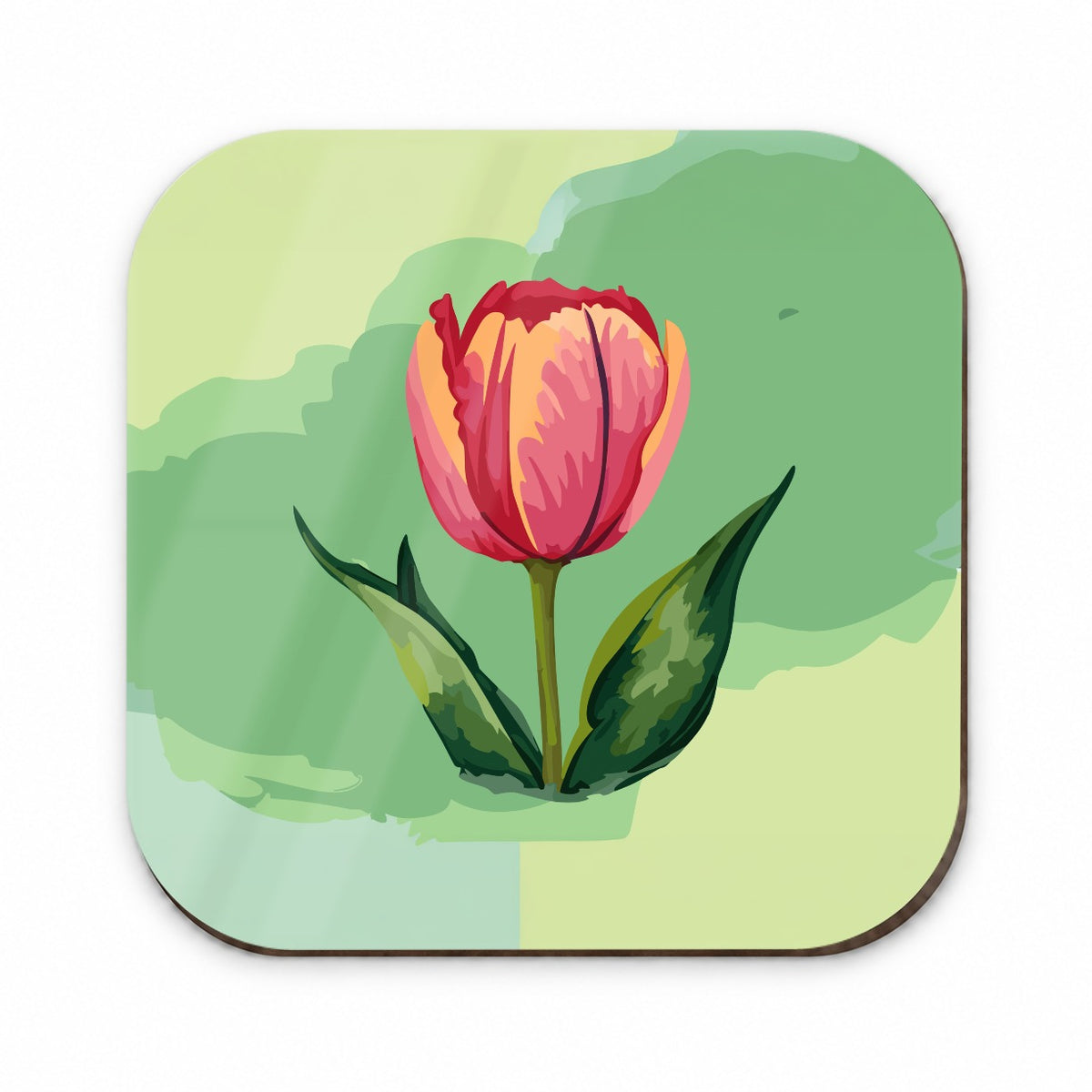 Tulip Flower Watercolor Fridge Magnet
