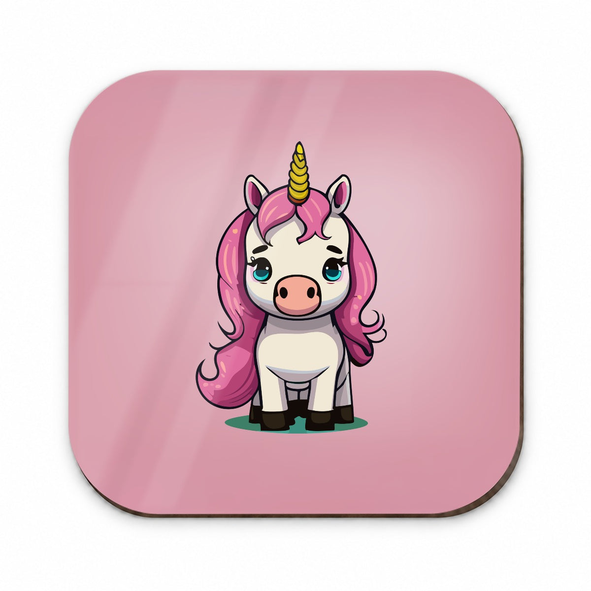 Unicorn Chibi Pink Hair Fridge Magnet