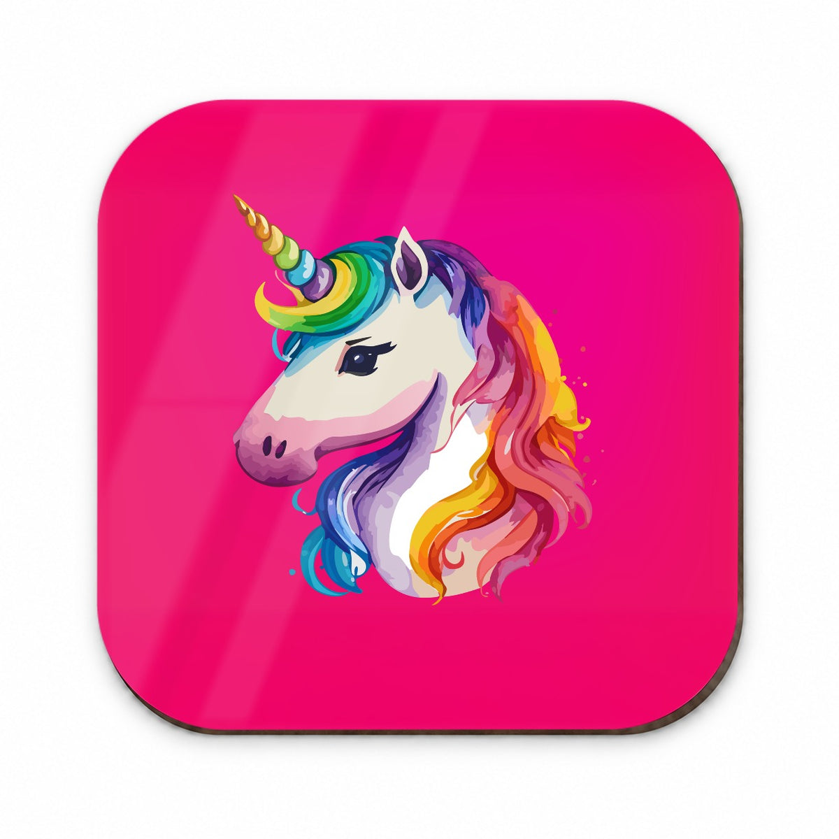 Unicorn Rainbow Hair Horn Fridge Magnet