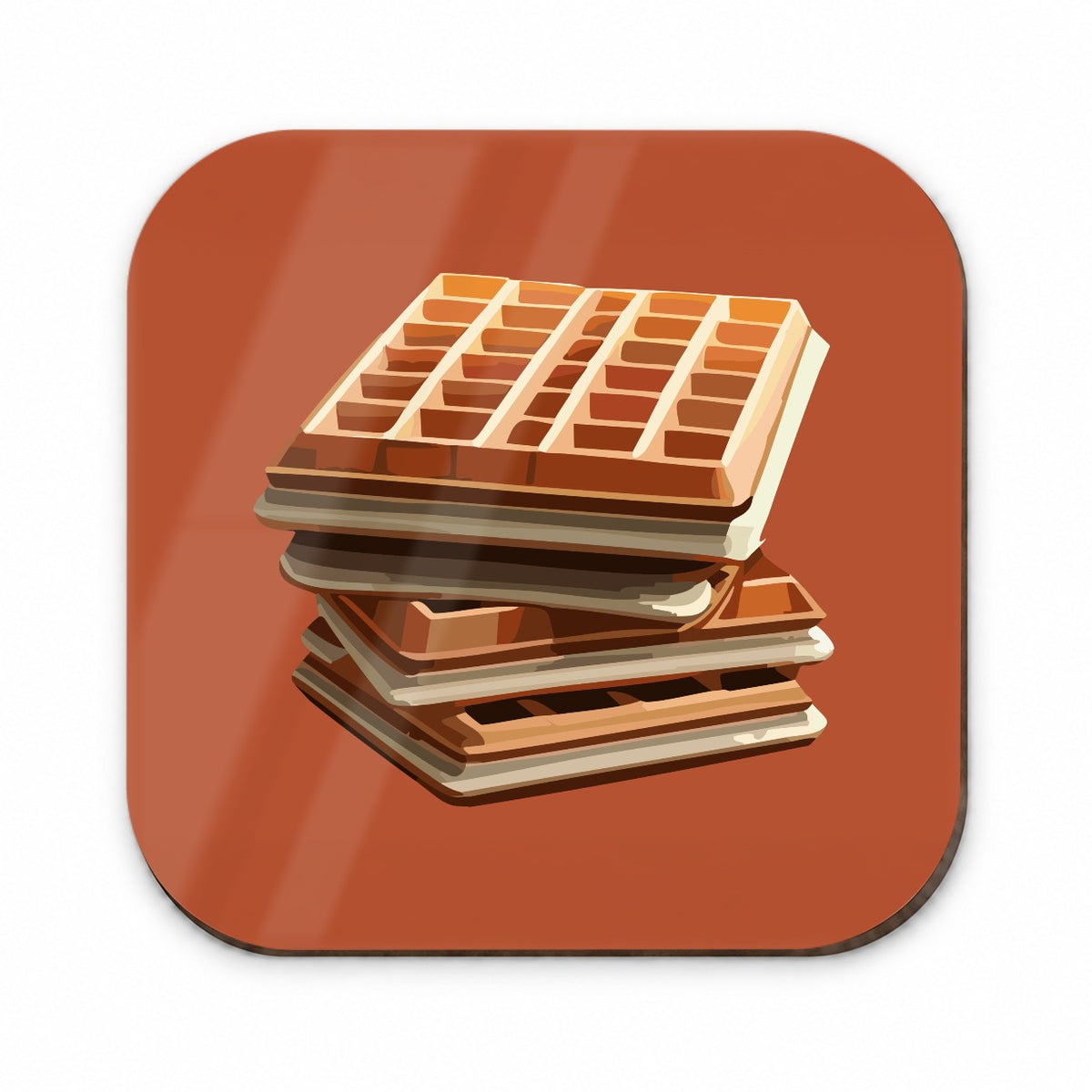 Waffles Stack Breakfast Food Fridge Magnet