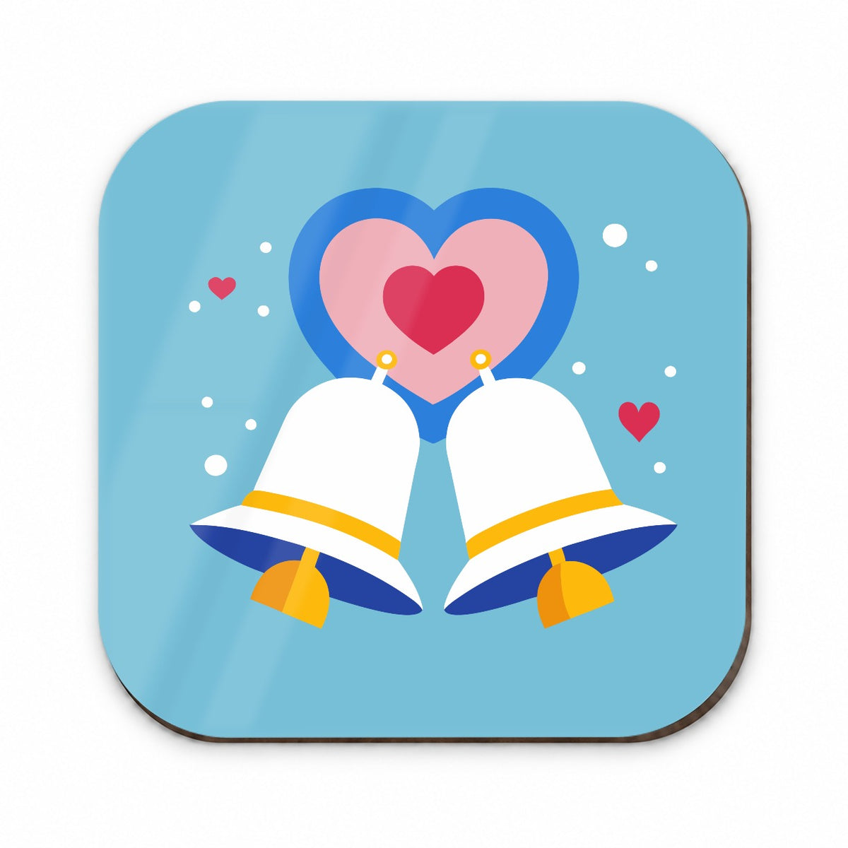 Wedding Bells Heart Love Marriage Fridge Magnet