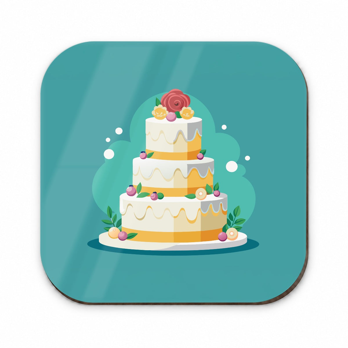 Wedding Cake Marriage Love Anniversary Fridge Magnet