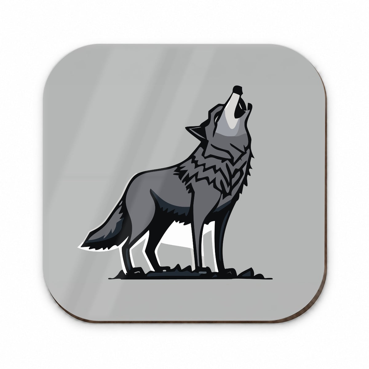 Wolf Howling Fridge Magnet