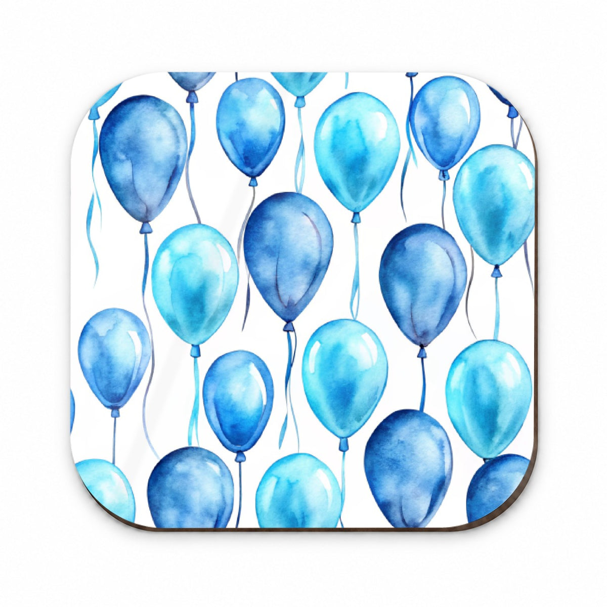 Blue Balloons Watercolor Birthday Fridge Magnet
