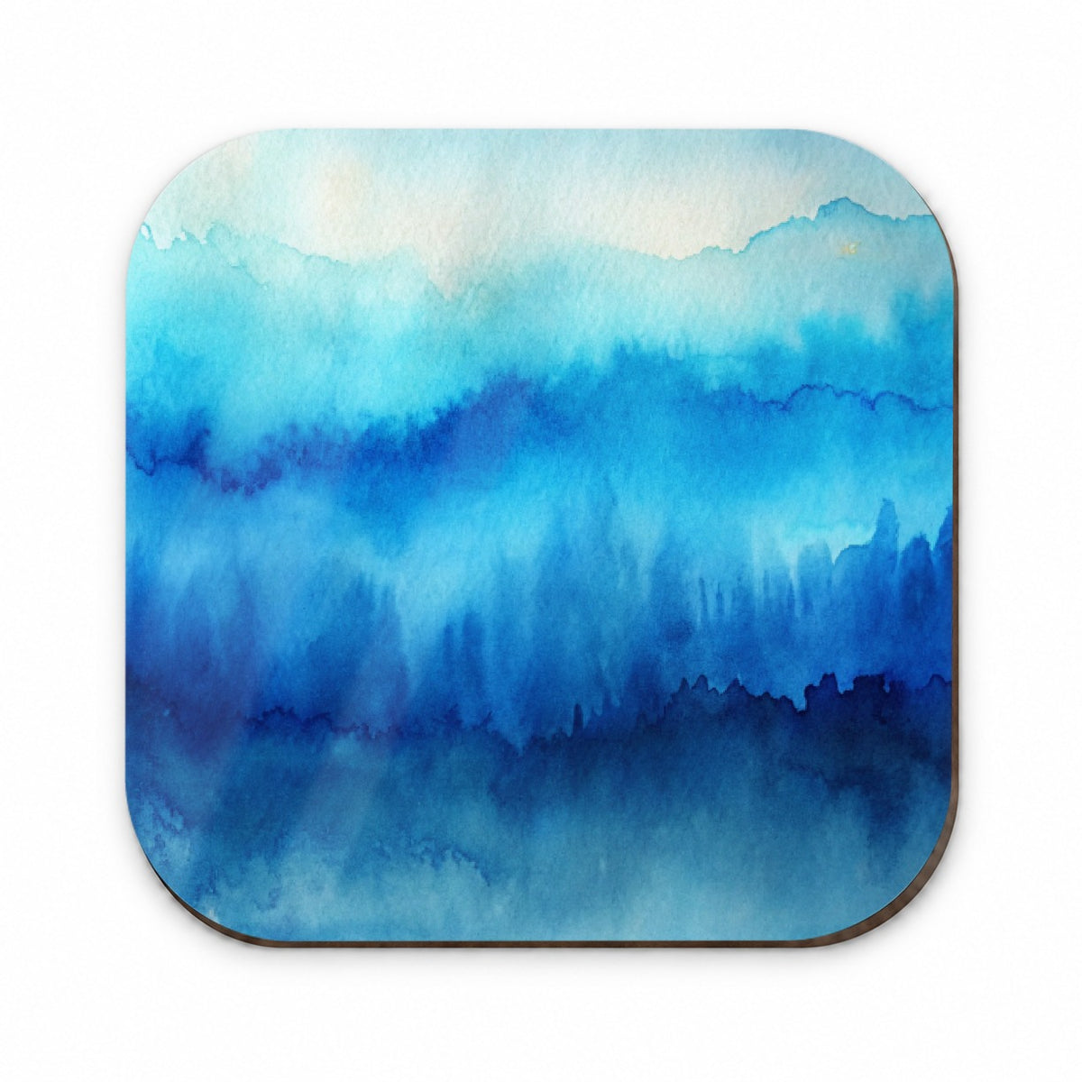 Blue Ombre Forest Watercolor Fridge Magnet