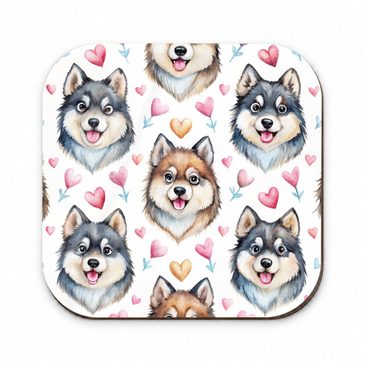 Cute Finnish Lapphund Dog Faces Fridge Magnet