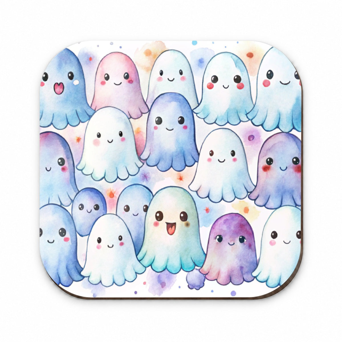 Cute Ghosts Watercolor Fridge Magnet