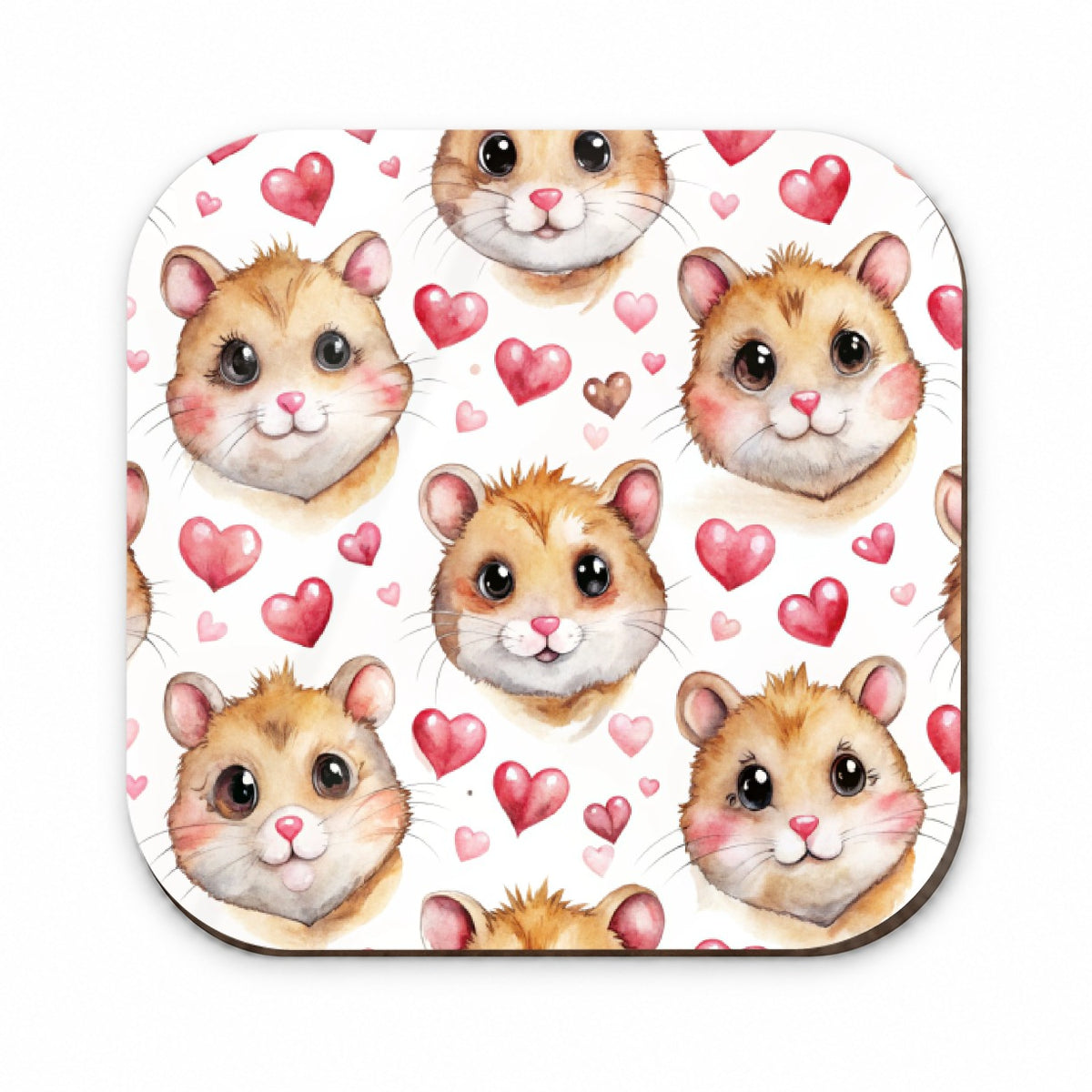 Cute Hamster Faces Hearts Fridge Magnet