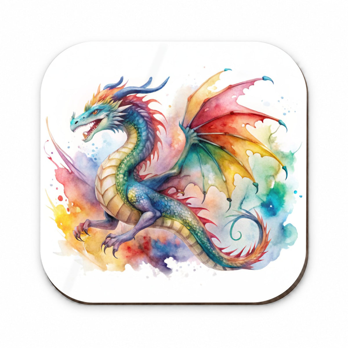 Dragon Watercolor Design Fridge Magnet