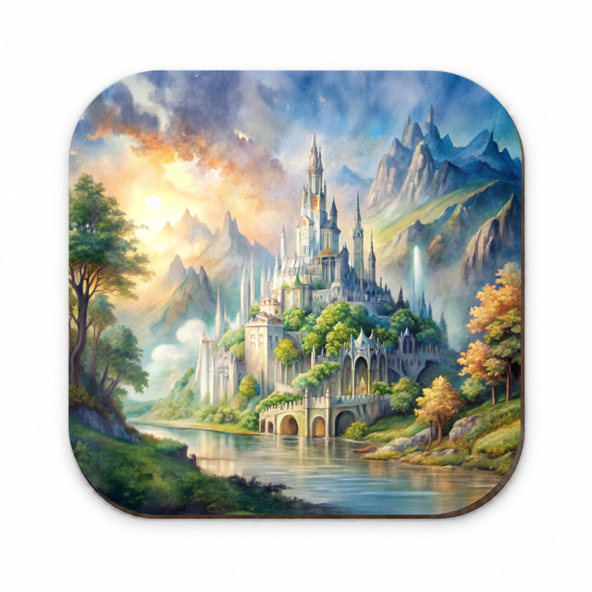 Elves Elvish Beautiful Fantasy Watercolor Fridge Magnet