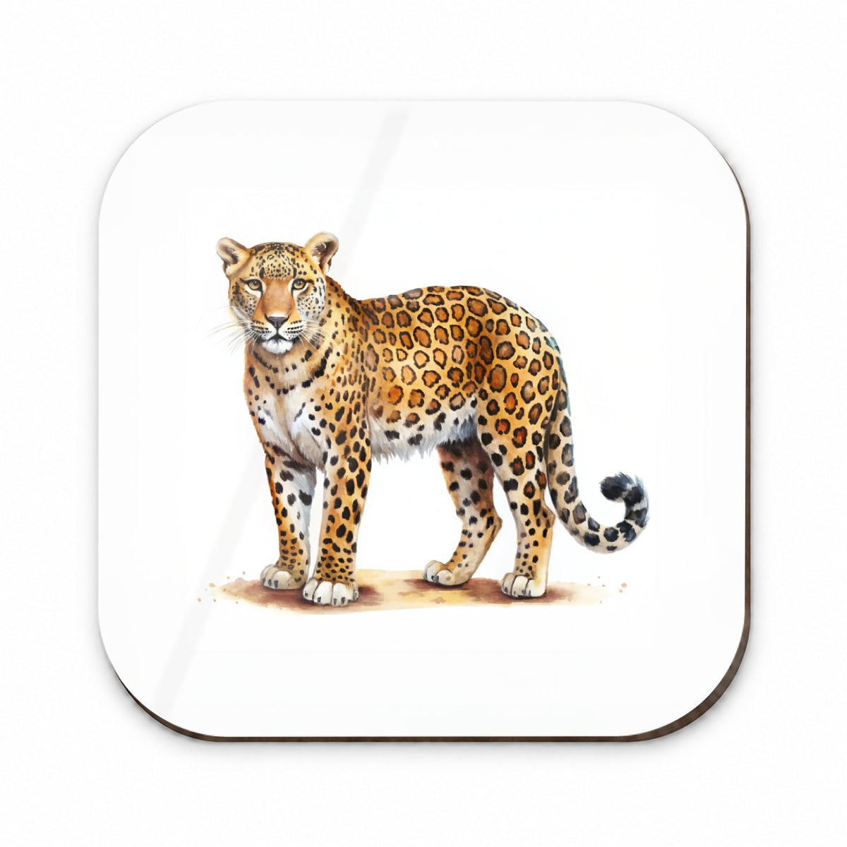 Leopard Print Watercolor Fridge Magnet