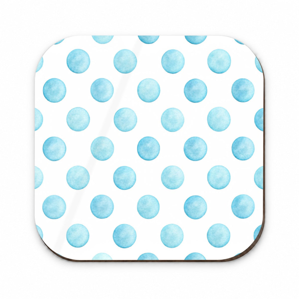 Light Blue Polka Dots White Background Fridge Magnet