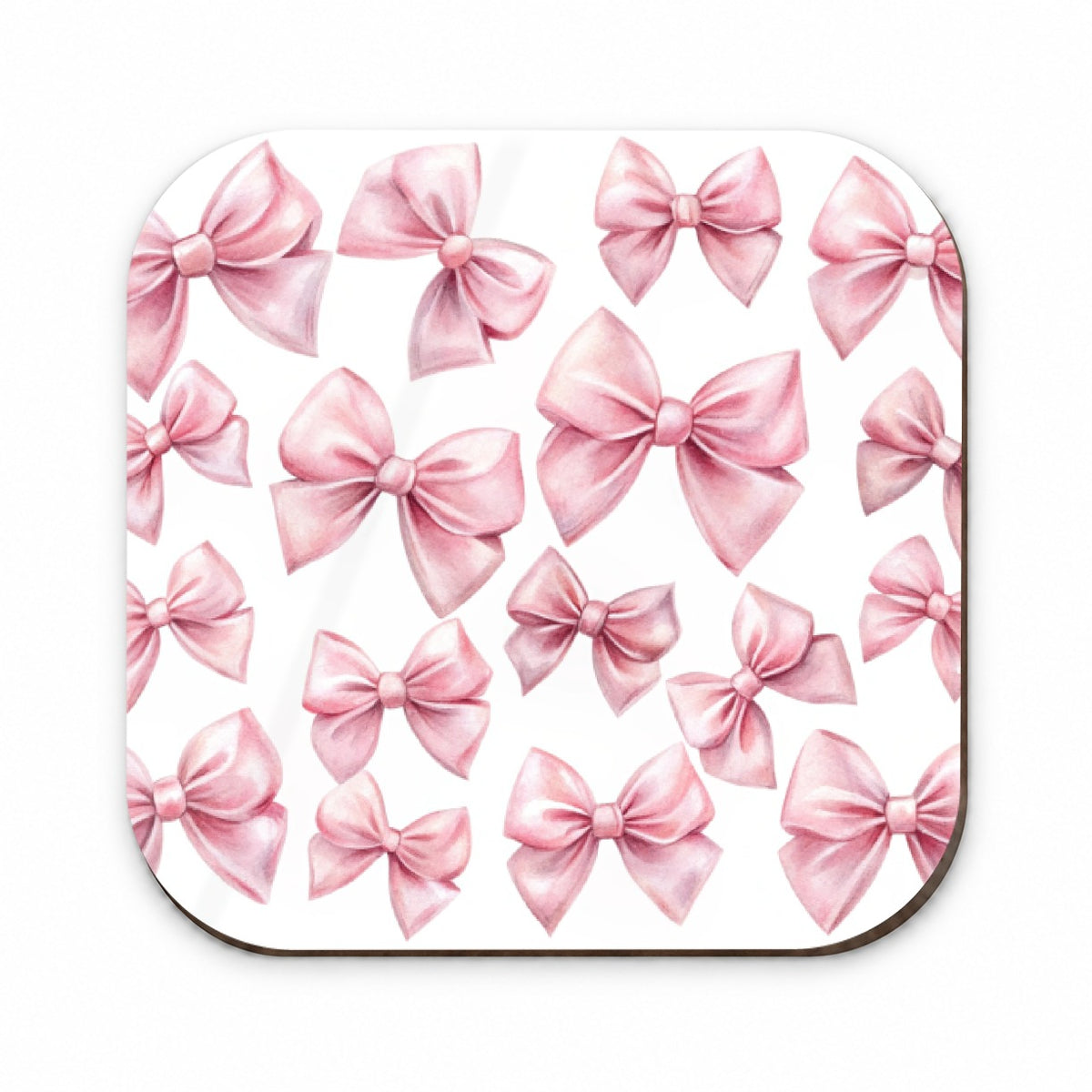 Light Pink Scattered Coquette Bows Watercolor Fridge Magnet