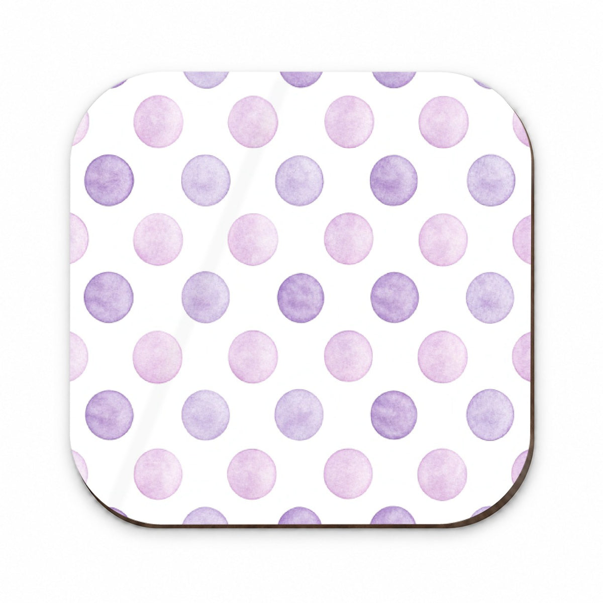 Light Purple Polka Dots White Background Fridge Magnet