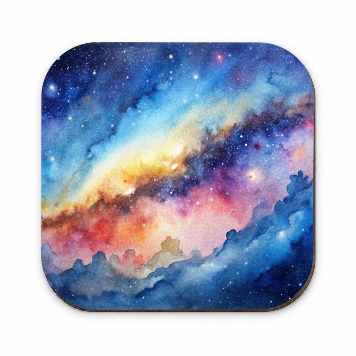 Milky Way Space Watercolor Design Stars Fridge Magnet