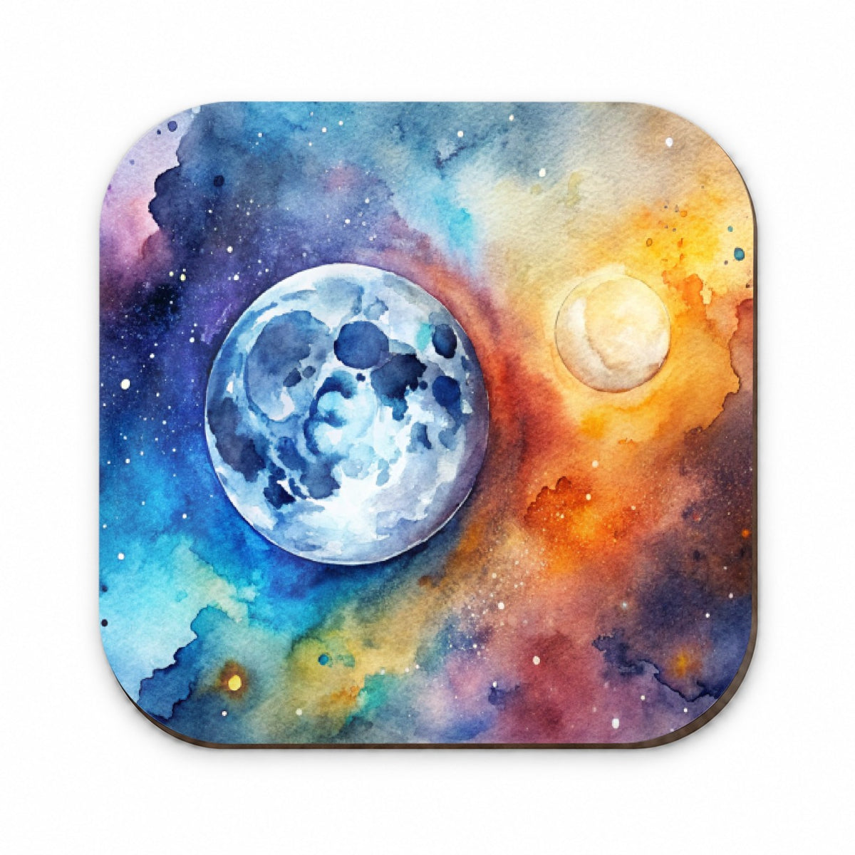 Moon Space Watercolor Design Astronomy Fridge Magnet