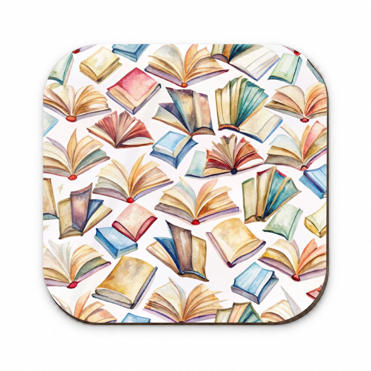 Open Books Watercolor Reader Reading Fridge Magnet