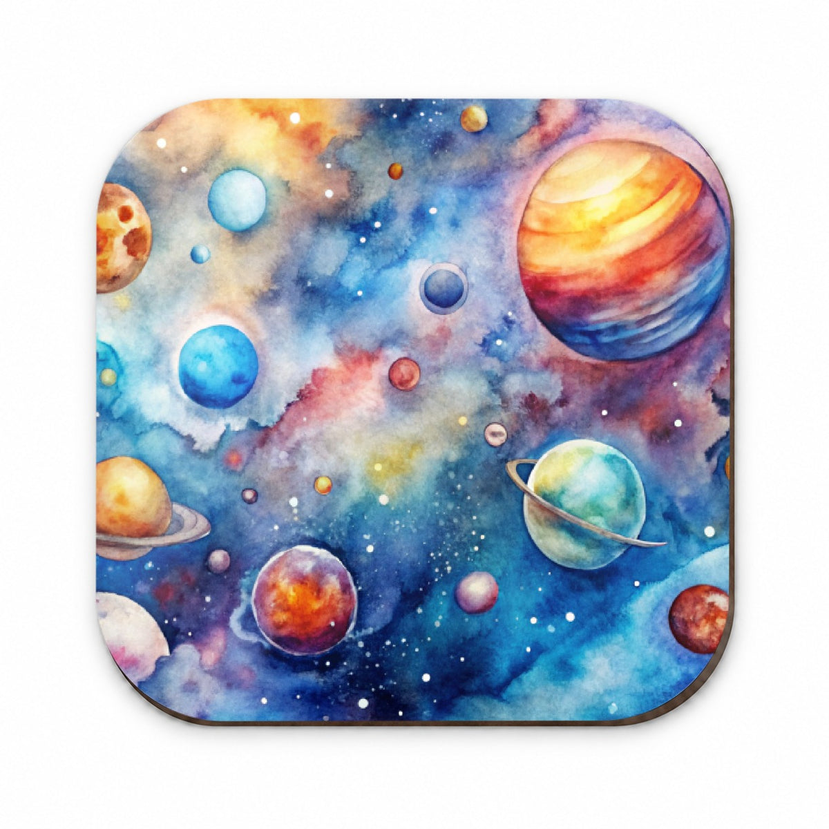 Outer Space Watercolor Astronomy Fridge Magnet
