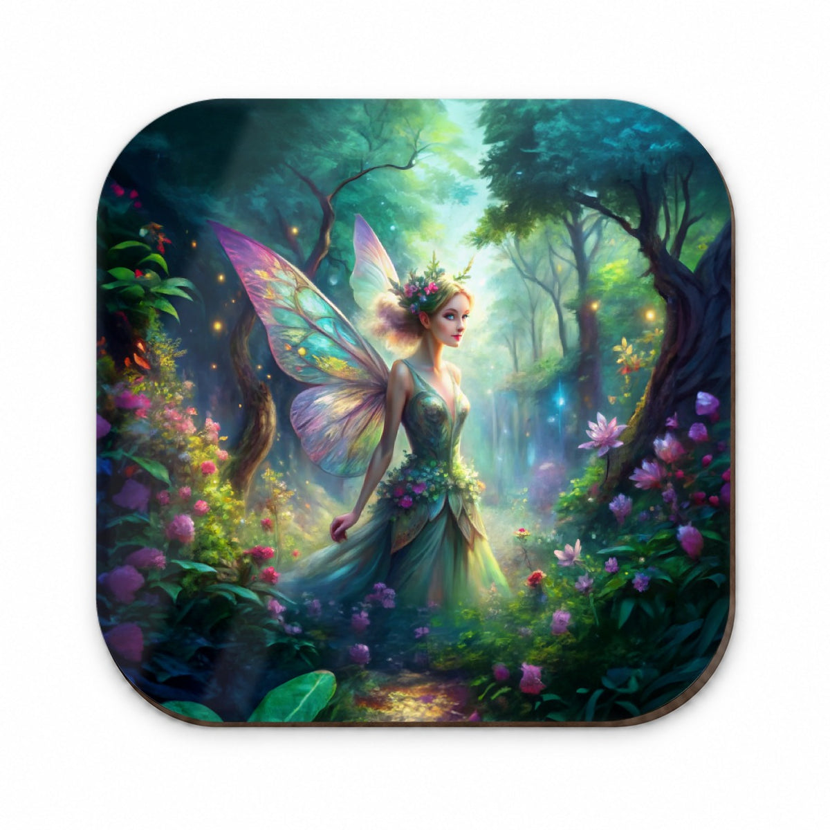 Pixie Fairy Forest Fantasy Watercolor Design Fridge Magnet