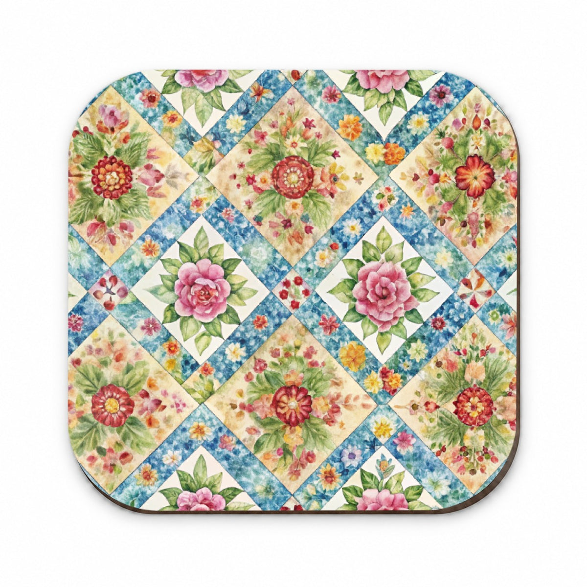 Quilt Floral Pattern Quilter Sewing Fridge Magnet
